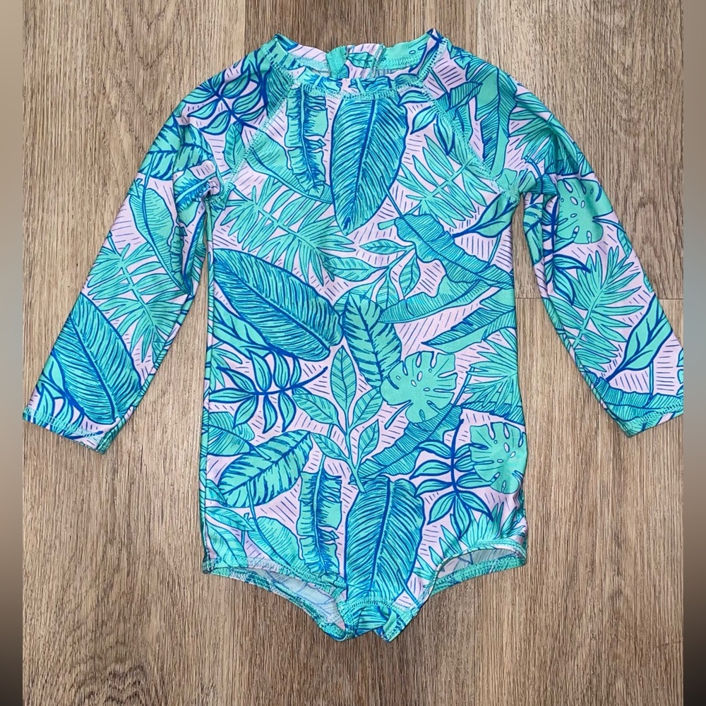 Cat and Jack One Piece Swimsuit, Tropical Print in 2T